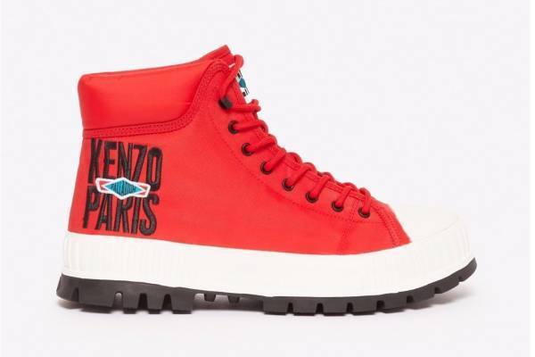 ケンゾーの厚底スニーカー、仏シューズブランド「パラディウム」アウトドアブーツをアレンジ