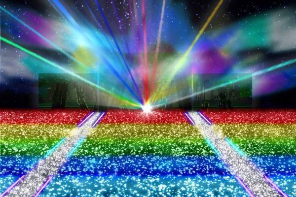 東武動物公園のウィンターイルミネーション19年、鮮やかなレーザー輝く音楽×光×映像ショーも