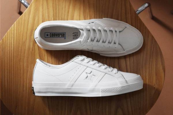 コンバースのスニーカー「スター＆バーズ」復刻、“一ツ星”ヒールラベル＆オールホワイトのアッパー