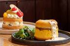 京都コエ ドーナツ×喫茶マドラグ、玉子サンド＆プリンアラモードがドーナツサンドに