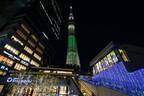 東京スカイツリータウンのクリスマス、イルミネーション＆シャンパンゴールドの限定ライティング