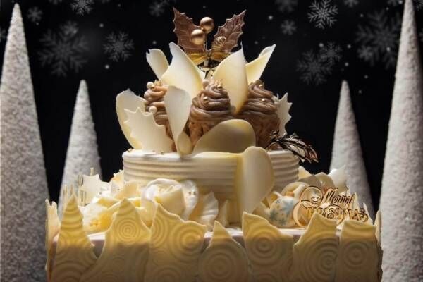 帝国ホテル 大阪のクリスマス2019、お城のような新作“ショート×モンブラン”ケーキなど