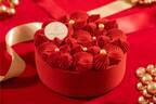 ピエール マルコリーニ“真っ赤な”クリスマスケーキ、ビターチョコレートムース×キャラメル