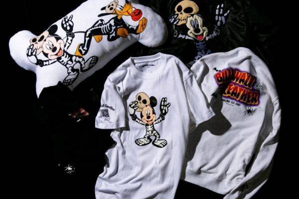ビームス「ビルウォールレザー / ディズニー」限定アイテム、ホラーなミッキーマウスのTシャツなど