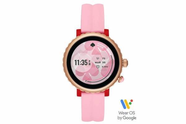 ケイト・スペード初のスポーツスマートウォッチ、動くスペードマークダイヤル＆スカラップリング