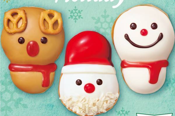 クリスピー・クリーム・ドーナツのクリスマス - トナカイ＆スノーマンが“ベビー”姿に
