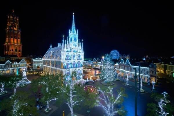 ハウステンボス「光の街のクリスマス」約1300万球のイルミネーションやクリスマスマーケット