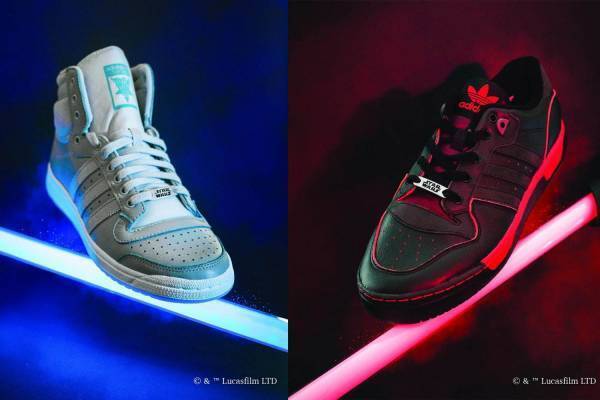 アディダス×スター・ウォーズ、第1弾はライトセーバーモチーフのバスケットシューズ