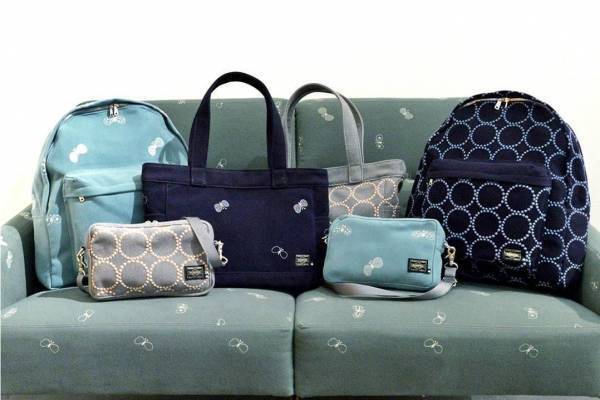 ミナ ペルホネン×ポーター“ちょうちょ”トートバッグや“タンバリン”デイパック、表参道で発売