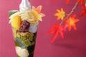 京都・伊藤久右衛門の「紅葉パフェ」抹茶パフェをベースに秋の食材と紅葉ゼリーを合わせて