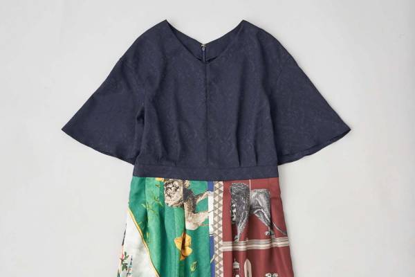 ミュベールの“コラージュ”ワンピースやスカート、アーティストのM!DOR!とコラボ