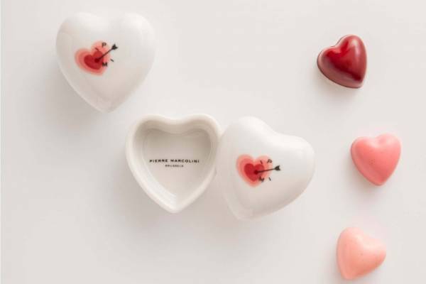 ピエール マルコリーニ「バレンタインデー 2020」新作ハート型チョコ&"1粒だけ"のチョコケース