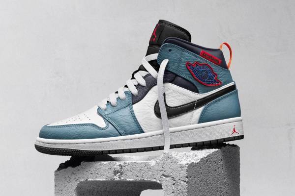 ナイキ ジョーダン ブランド×ファセッタズムの「エア ジョーダン 1」シワ加工したレザー素材