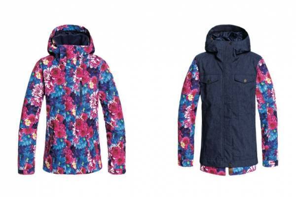 ROXY×蜷川実花「M / mika ninagawa」のスノーウェア、極彩色の花々の写真をデザイン