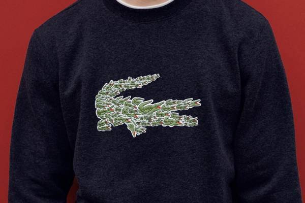 ラコステ「クロコ マジック」“無数のワニ”で表現した特別ロゴのポロやスウェット