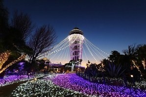 江の島「湘南の宝石」イルミネーション、7万個のスワロフスキー・クリスタル輝くシャンデリアゲート
