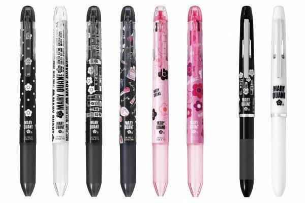 マリークヮント×パイロット「ハイテックＣコレト」コラボ第3弾、コスメイラストやピンクデイジー柄