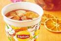 「リプトン ホットフルーツインティー」全国ローソンで、リンゴやピーチなどドライフルーツたっぷり