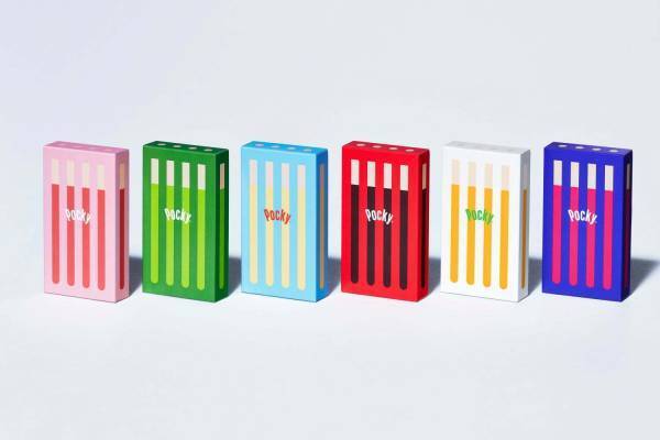 人気菓子ポッキーがカラフルに変身「ポッキー・ザ・ギフト」メロンやスイートポテトなど全6種