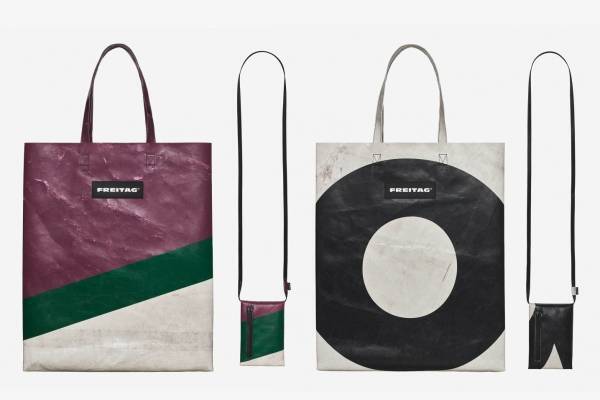 フライターグから“特大サイズ”のトートバッグ、小さなサコッシュバッグ付き