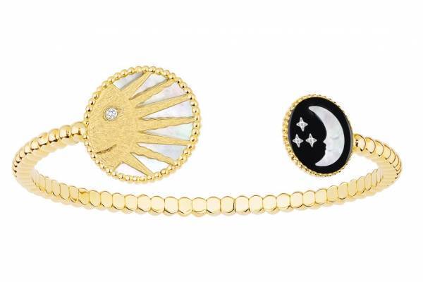 ディオールの「ローズ セレスト」新作ジュエリー、“月と太陽”を表裏にデザインしたリングなど