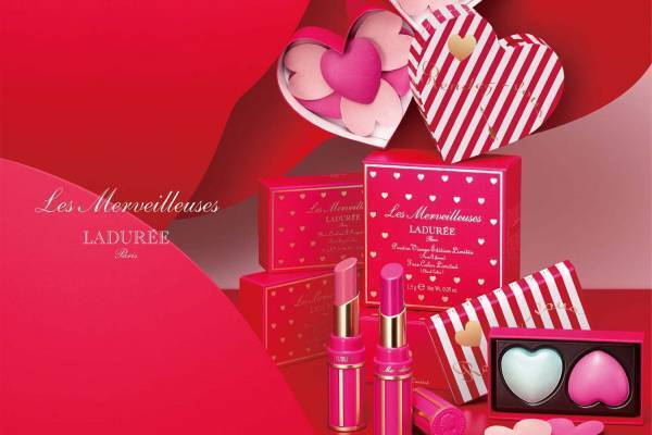 レ・メルヴェイユーズ ラデュレ20年春コスメ - “パリのランデヴー”着想のハート型チークなど