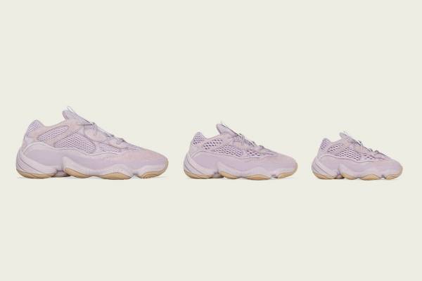 アディダス×カニエ・ウエスト「YEEZY 500」ニュアンスカラーの新色、靴紐にはリフレクト素材