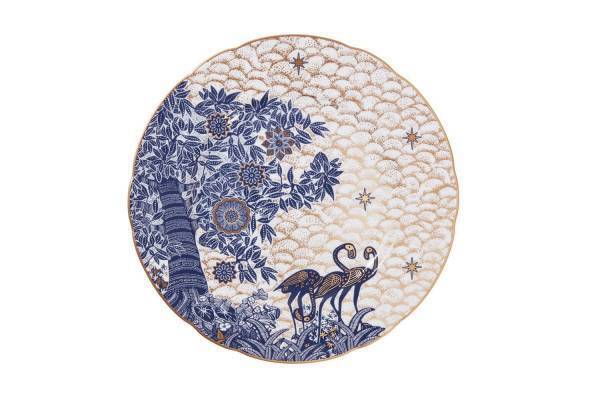 ディオール メゾンから、クリスマス限定“トワル ドゥ ジュイ”モチーフのテーブルウェア