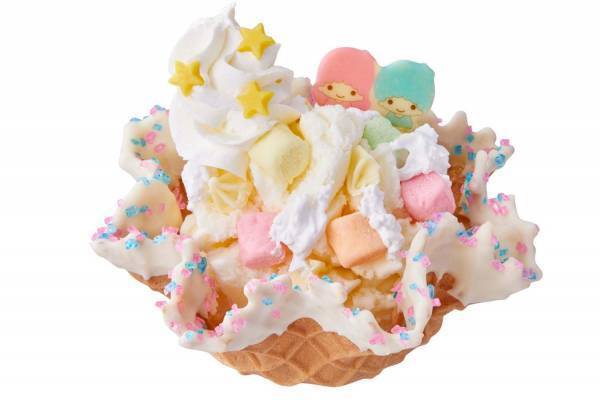 コールドストーン×キキ＆ララ、“夢のふわふわ世界”が着想のパステル色アイスクリーム＆ドリンク