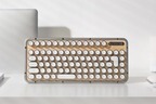 タイプライター風新感覚キーボード「エイジオ レトロ クラシック」天然素材ボード×ホワイトキー