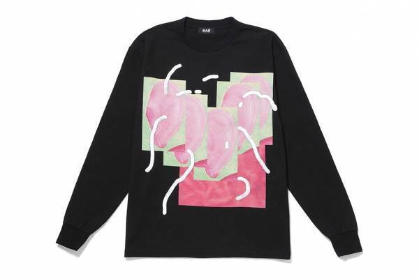 渋谷パルコ「ポップ バイ ジュン」の“コラージュ風”Tシャツ＆スカーフ、とんだ林 蘭とコラボ