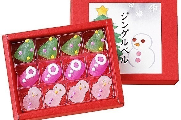 「クリスマス和菓子」が新宿高島屋に集結、“ツリー”生菓子やベル&星モチーフの琥珀糖
