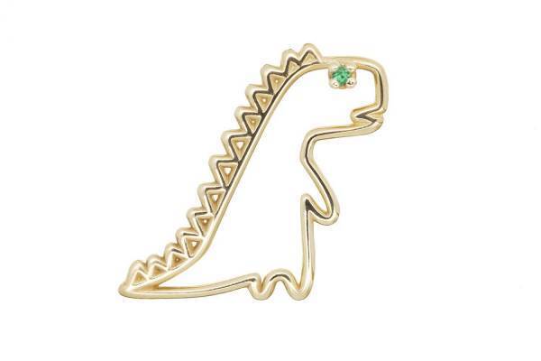 エメラルドの目をした恐竜ネックレス＆ブレスレット、銀座三越のアリータ限定ショップで