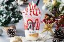 パブロカフェの限定スムージー「いちごのクリスマスチーズタルト」クリームチーズ×苺ピューレ×タルト生地