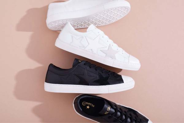 コンバース新作スニーカー「オールスター クップ」3つの星入りアッパーや蛇柄型押しモデル
