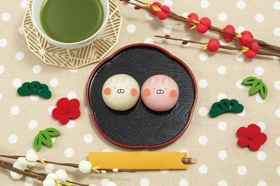 “うさまる”の和菓子「食べマスモッチ うさまる」全国で、全6種類の表情&36通りの組み合わせ