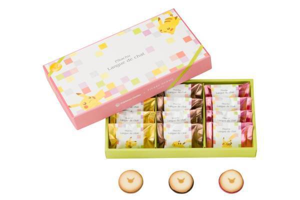 ピエール・エルメ・パリ×ポケモン、ピカチュウのワンポイント入りラングドシャのアソートが発売