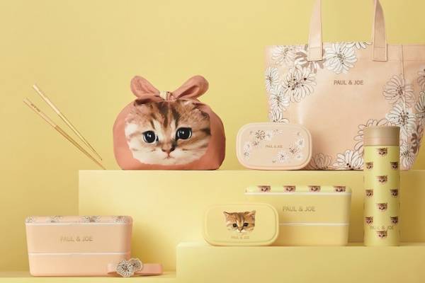 ポール & ジョーの新作ランチグッズ、つぶらな瞳の子猫“ヌネット”主役の巾着&ランチボックス