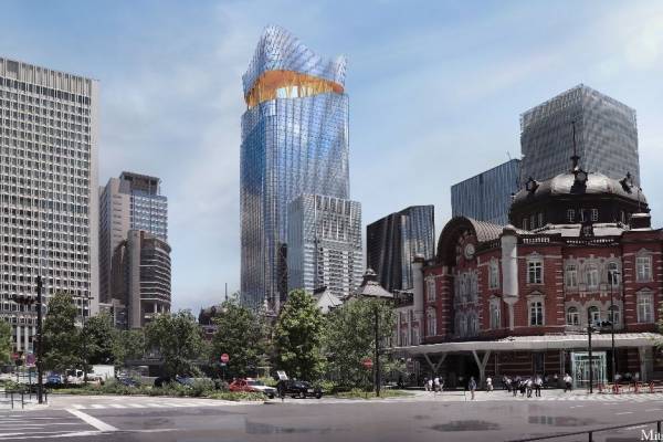 東京駅日本橋口前に「トウキョウトーチ」高さ390mトーチタワー＆大規模広場含む新街区が27年度誕生