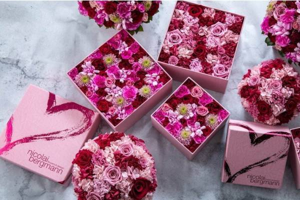 ニコライ バーグマン“ハート”を描いた限定フラワーボックス、バレンタイン＆ホワイトデーに