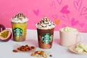 スタバのバレンタイン限定“チョコレート”フラペチーノ、アーモンドorパッションフルーツのコンビ