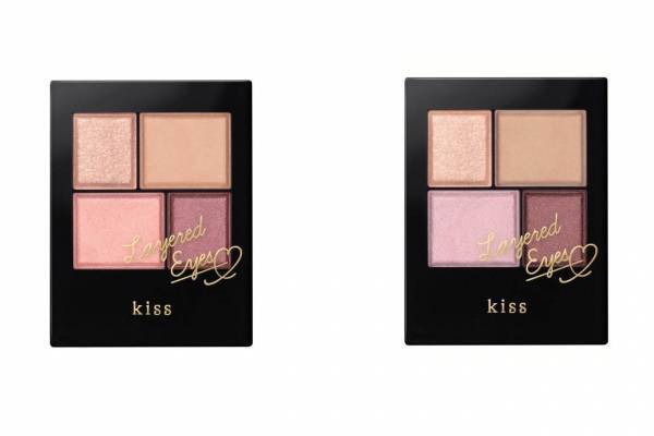 「キス レイヤードアイズ」“3つの質感”を重ねてツヤを操る新アイカラーパレット