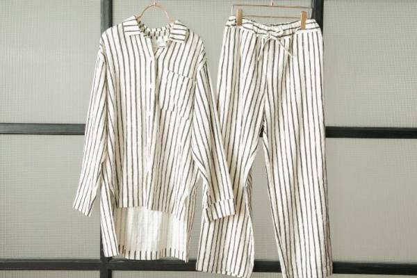 ジェラート ピケ×ジョエル・ロブションのルームウェア、やわらかなガーゼシャツやシルク混カーディガン