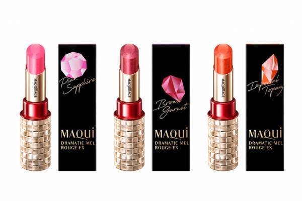 マキアージュ“美容液生まれ”の人気ルージュに限定色、ジュエルのようなキラキラカラー