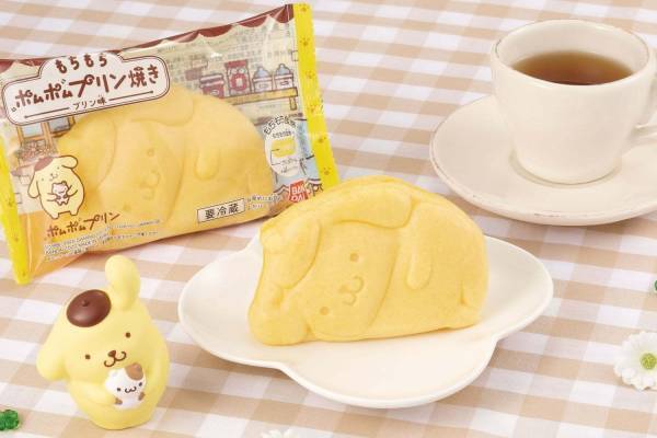 ポムポムプリンの寝姿を再現したスイーツ「もちもちポムポムプリン焼き」全国ローソンで発売
