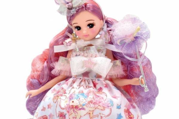 リカちゃん＆サンリオ「リトルツインスターズ」のコラボドール発売、キキ＆ララをドレスに描いて