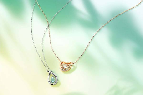 Canal Produced by 4℃ 春の新作ジュエリー、芽生える種や花モチーフのネックレス