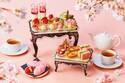 ザ ストリングス 表参道「ストロベリー＆桜 アフタヌーンティー」“ピンクのたい焼き”最中や桜タルト