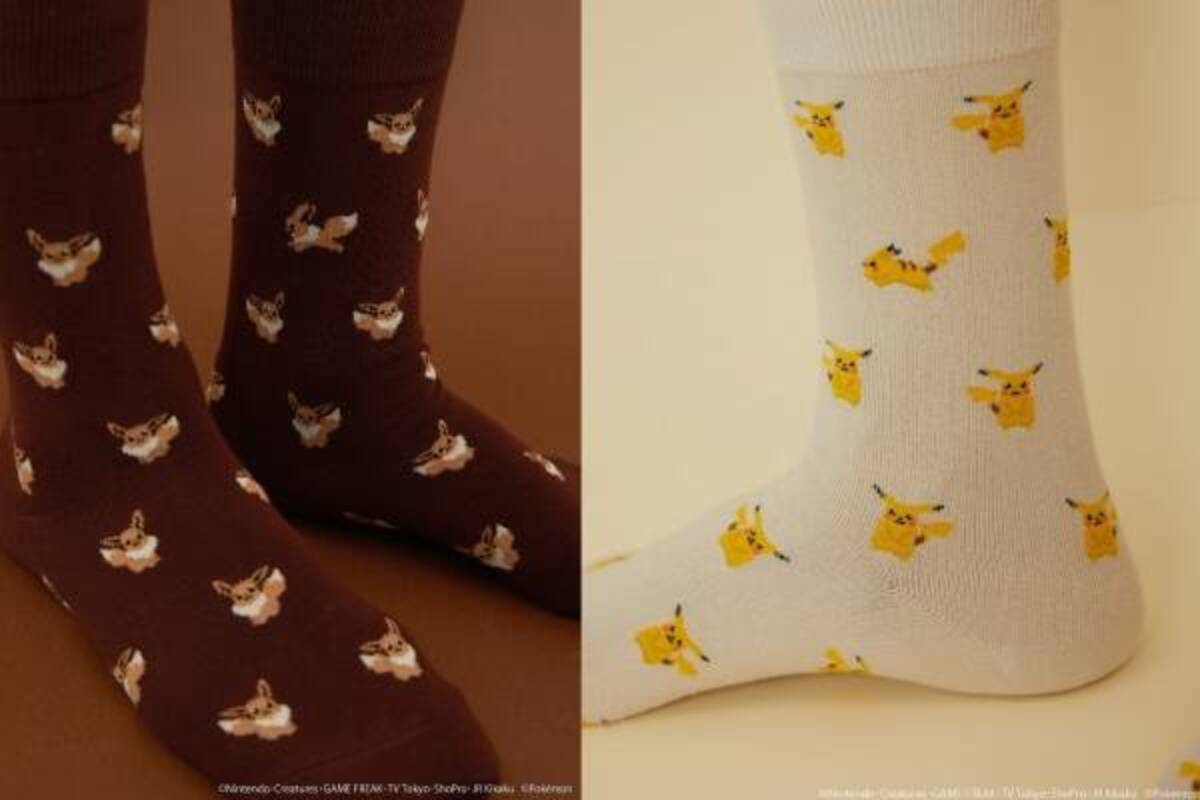 ソックスアピール 大人向け ポケットモンスターソックス 再販売へ イーブイやピカチュウ柄 年2月8日 ウーマンエキサイト 1 2
