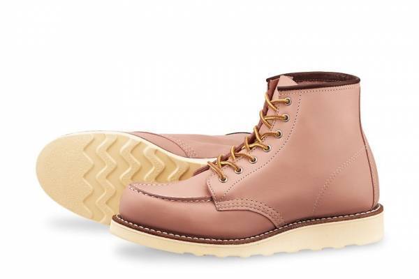 レッド・ウィング“ピンク＆バイオレット”カラーのウィメンズブーツ、モックトゥやラウンドトゥで